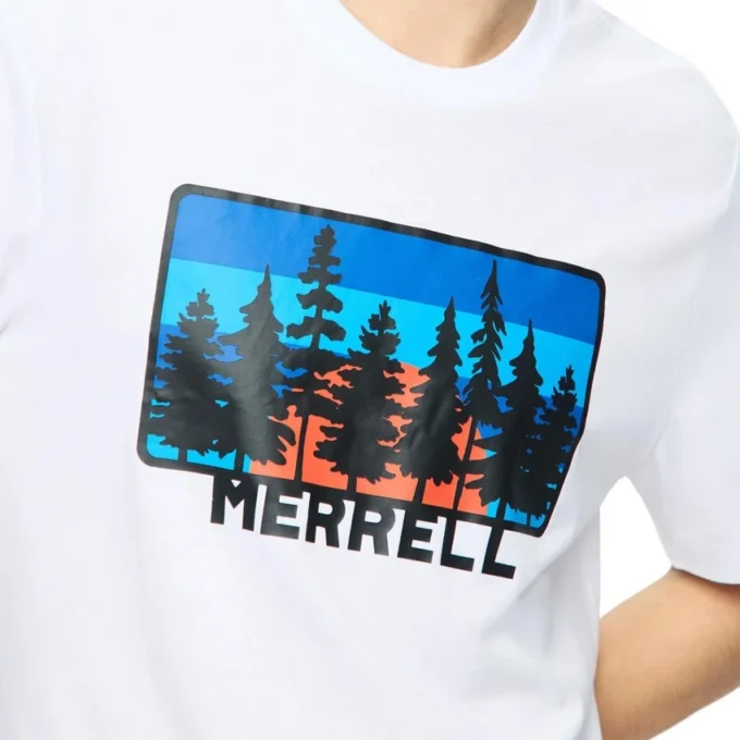 Forest Line-T-skjorte med grafisk trykk for menn