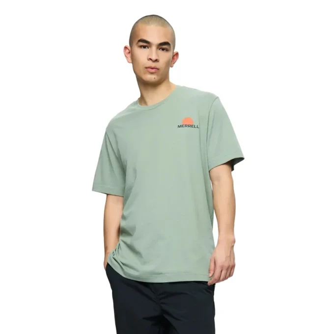 Sunset View Graphic Tee for menn