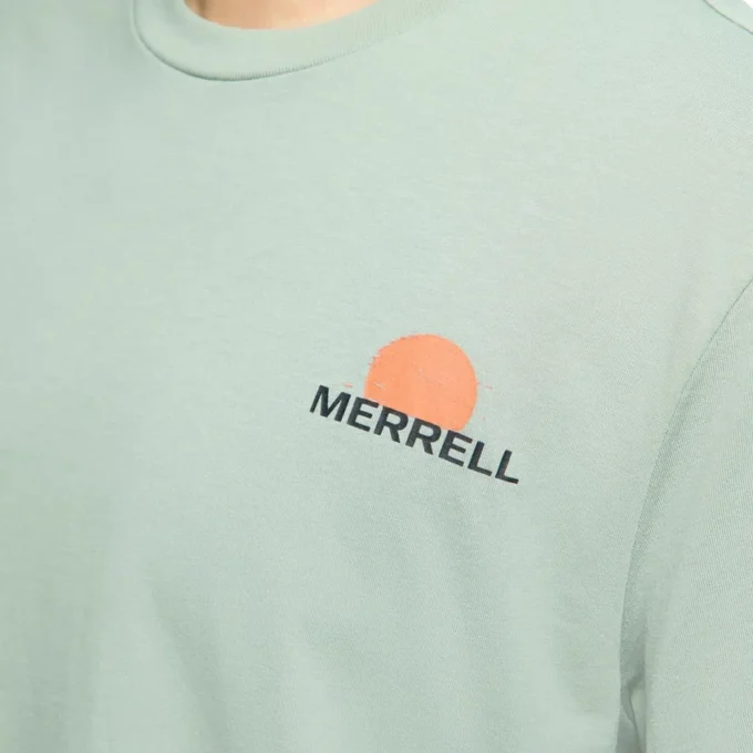 Sunset View Graphic Tee for menn