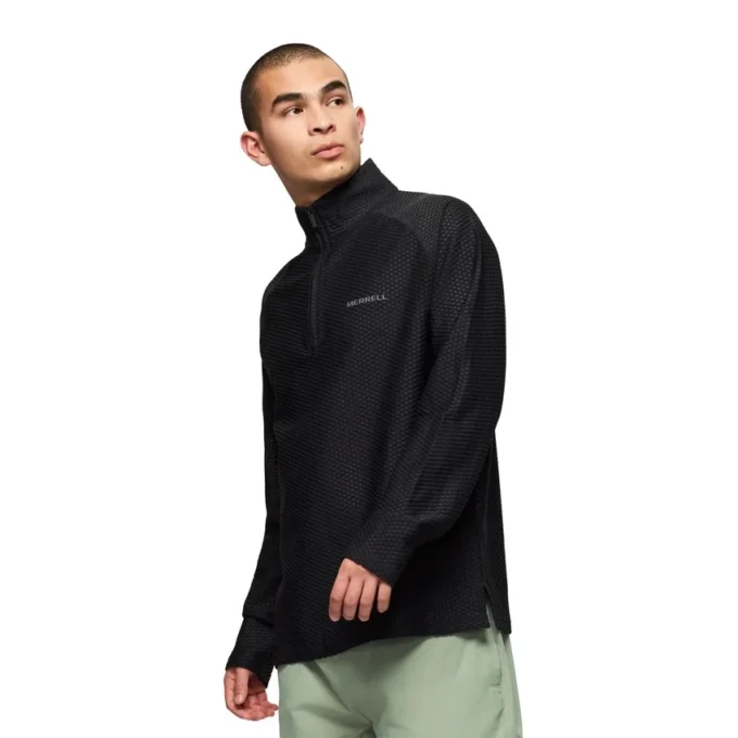 Teebo Quarter Zip mellomlag for menn
